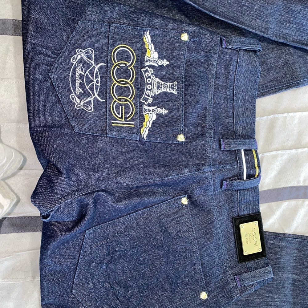 New Mens Coogi Jeans 34/34 Relaxed Fit